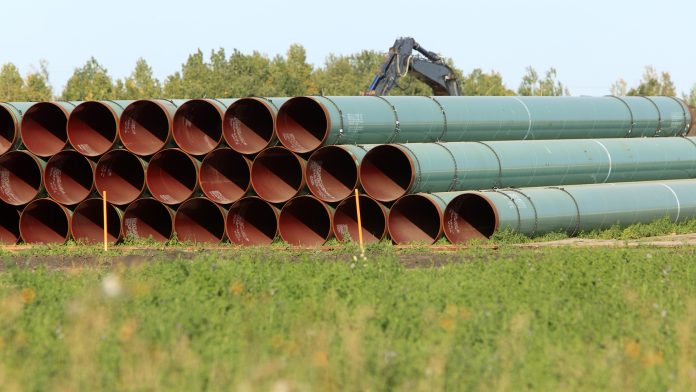 pipeline staging yard