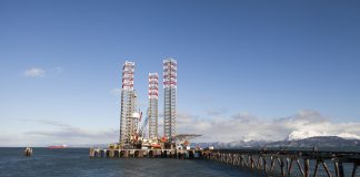 Drilling Rig in Homer Alaska