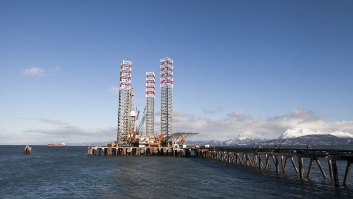 Drilling Rig in Homer Alaska