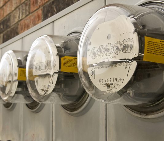 Electric meters for apartment building