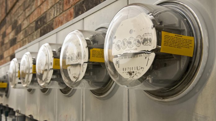 Electric meters for apartment building