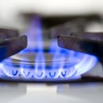 Natural gas used for cooking