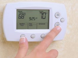 Smart thermostat for energy efficiency and conservation
