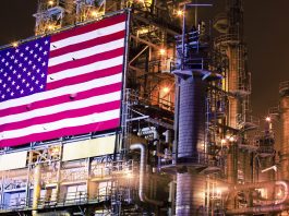 American oil refinery