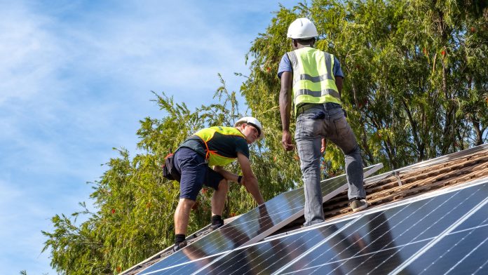 Solar panel installation