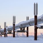 Trans Alaska Pipeline in Winter