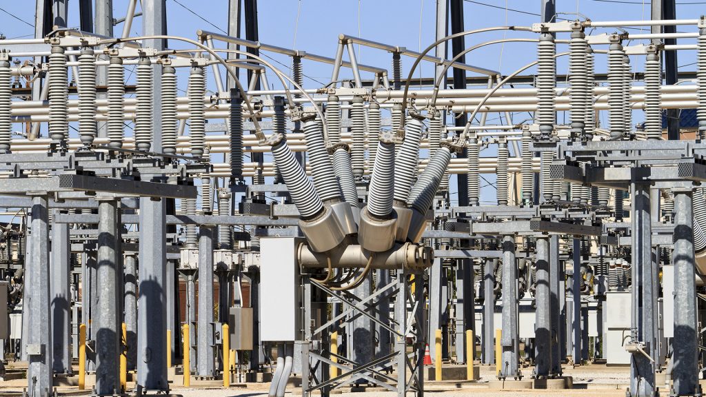 Electricity transmission substation transformers