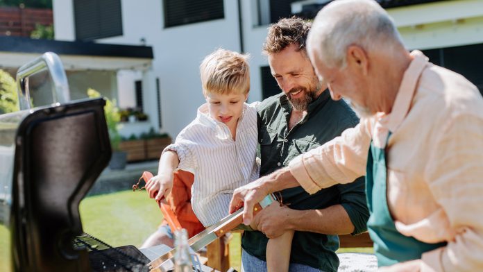 Family grilling