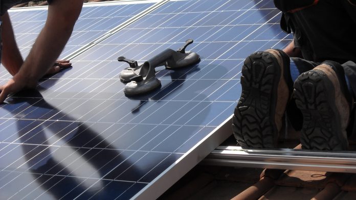 Solar panel placement on roof