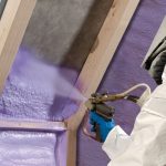 Spray Insulation in a Home