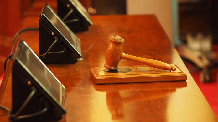 Gavel in hearing room