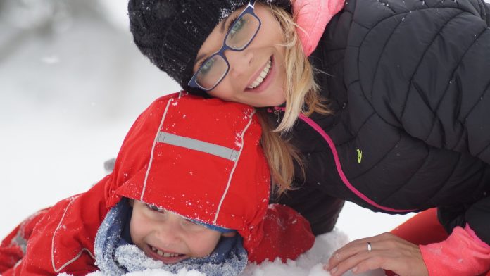 Family in the Snow