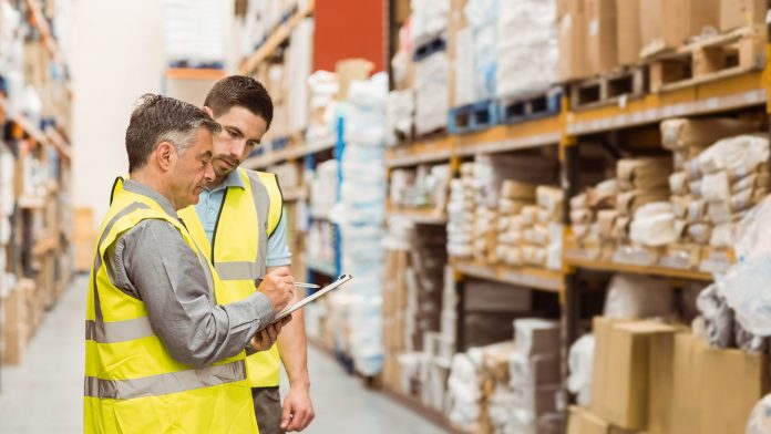 Workers in a warehouse