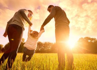 Family at Sunset