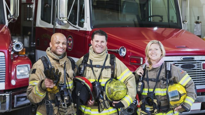 Firefighters in Station