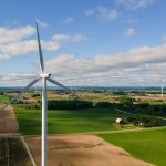 McBain Michigan Wind Turbines on Farm