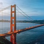 Golden Gate Bridge Sunrise Panorama San Francisco California