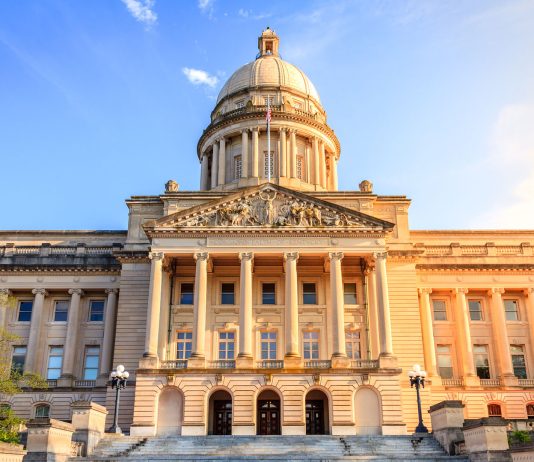 Capitol building in Frankfort, Kentucky