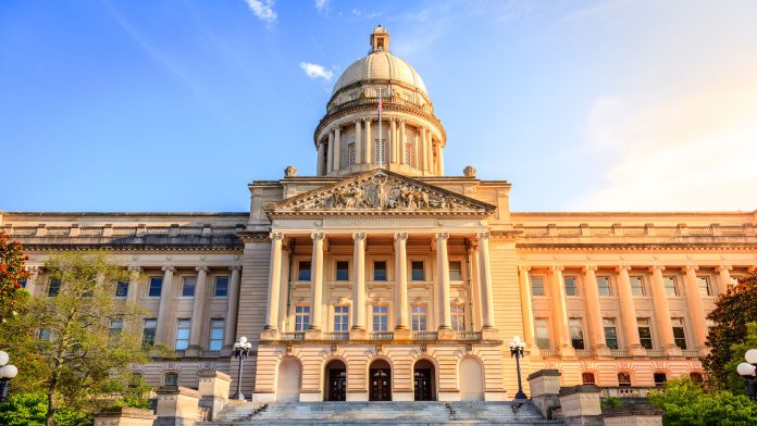 Capitol building in Frankfort, Kentucky