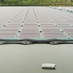 Floating Solar Farm on a Pond