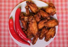 Chicken Wings Dinner Plate
