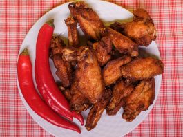 Chicken Wings Dinner Plate