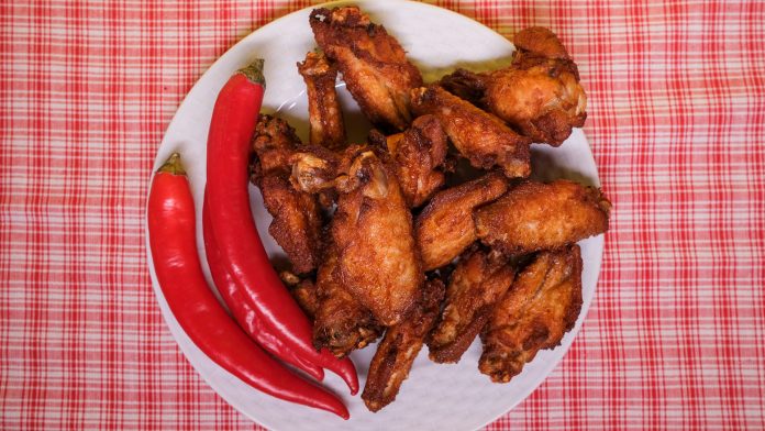 Chicken Wings Dinner Plate