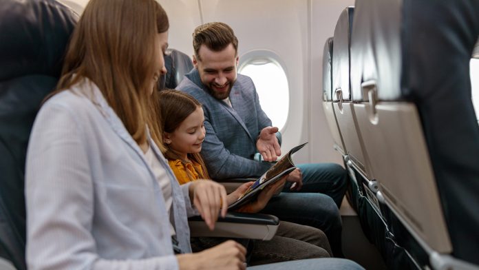 Family in Airplane