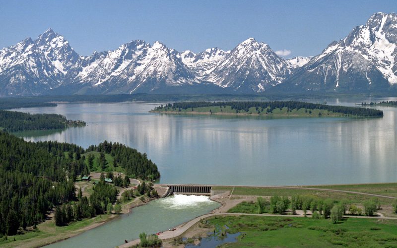 Jackson Lake hydroelectric generation dam