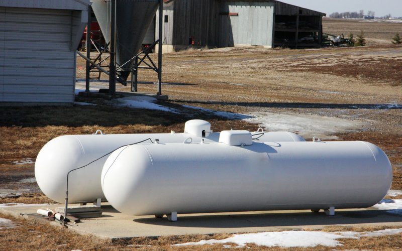 Propane Tanks in the Winter