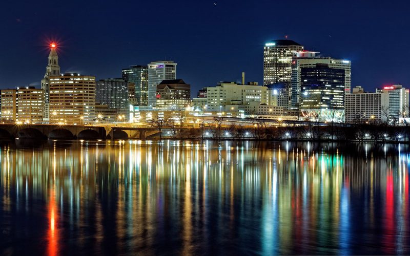 Downtown Hartford at Night