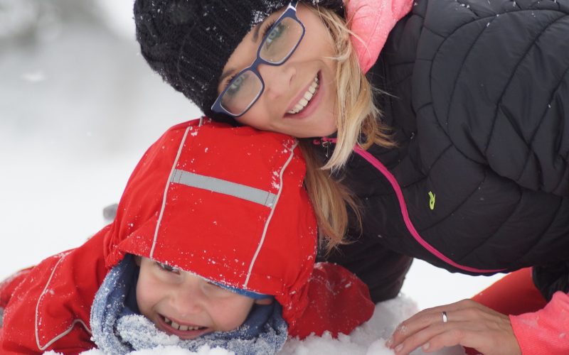 Family in the Snow