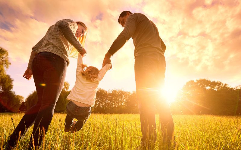 Family at Sunset