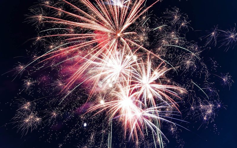 Fireworks on Fourth of July