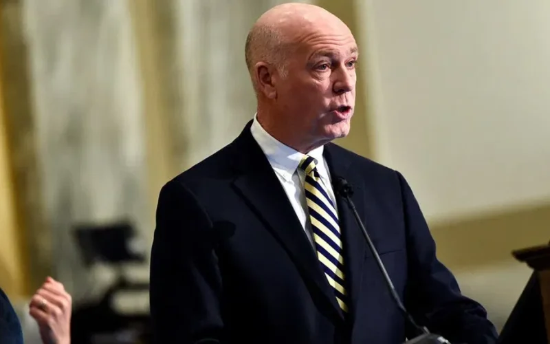Gov. Greg Gianforte on June 13 vetoed a bill that sought to establish a legal framework for community solar projects in Montana. (File photo courtesy: Thom Bridge/Independent Record via AP)