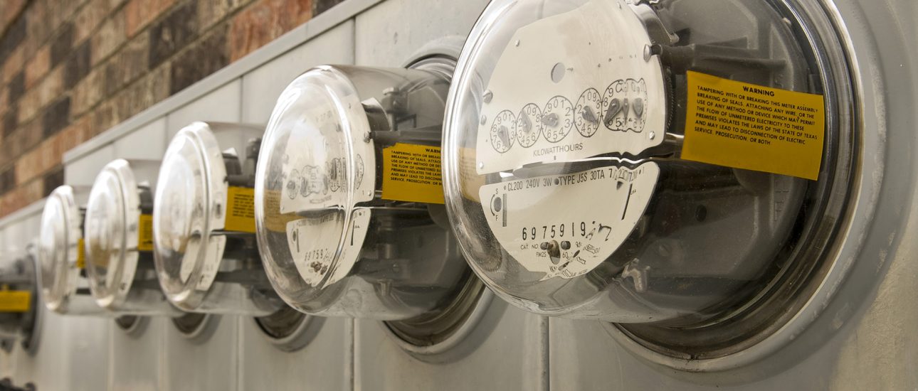 Electric meters for apartment building