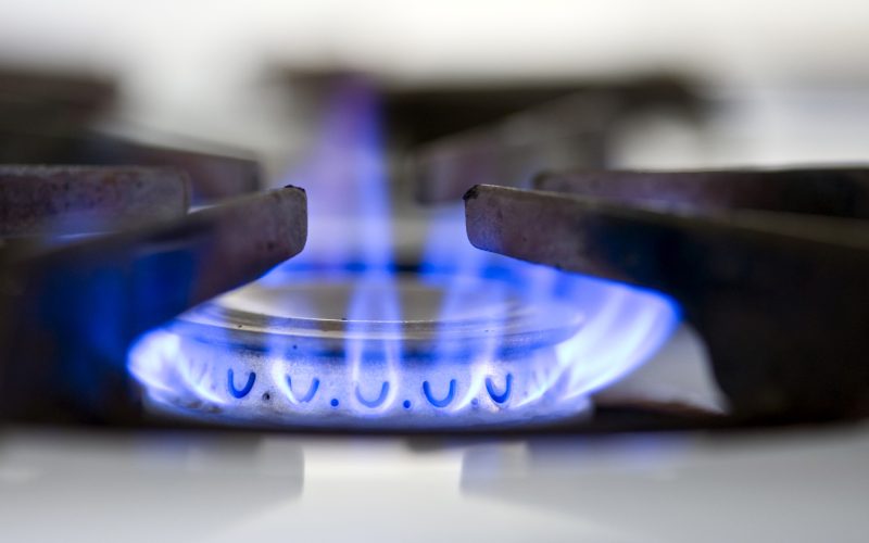 Natural gas used for cooking