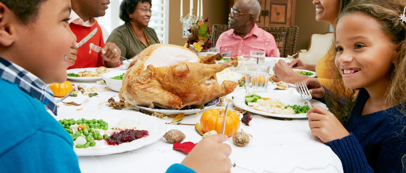 Family Celebrating Thanksgiving