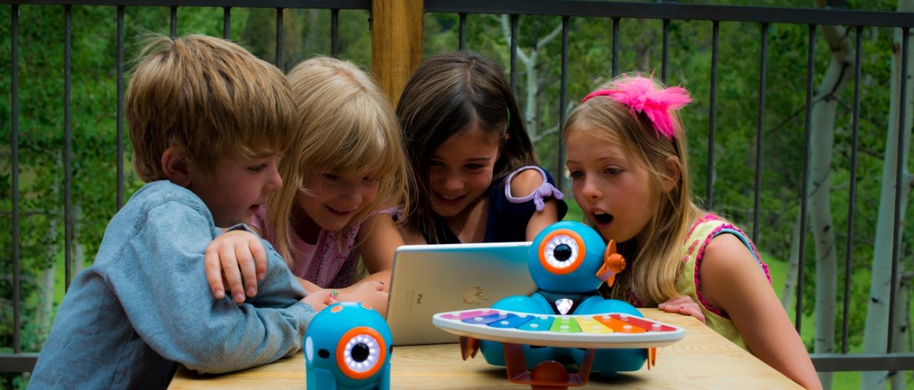 This photo is from https://techcrunch.com/2016/10/18/kids-can-now-program-dash-and-dot-robots-through-swift-playgrounds/