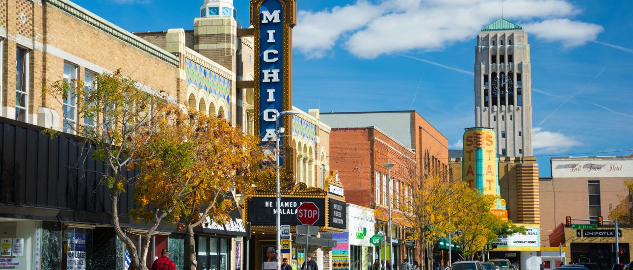 Liberty Street Scene in Ann Arbor