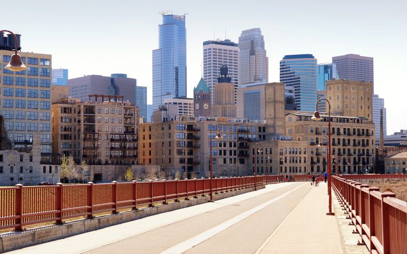 Minneapolis, Minnesota from Stone Arch Bridge