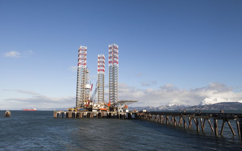 Drilling Rig in Homer Alaska