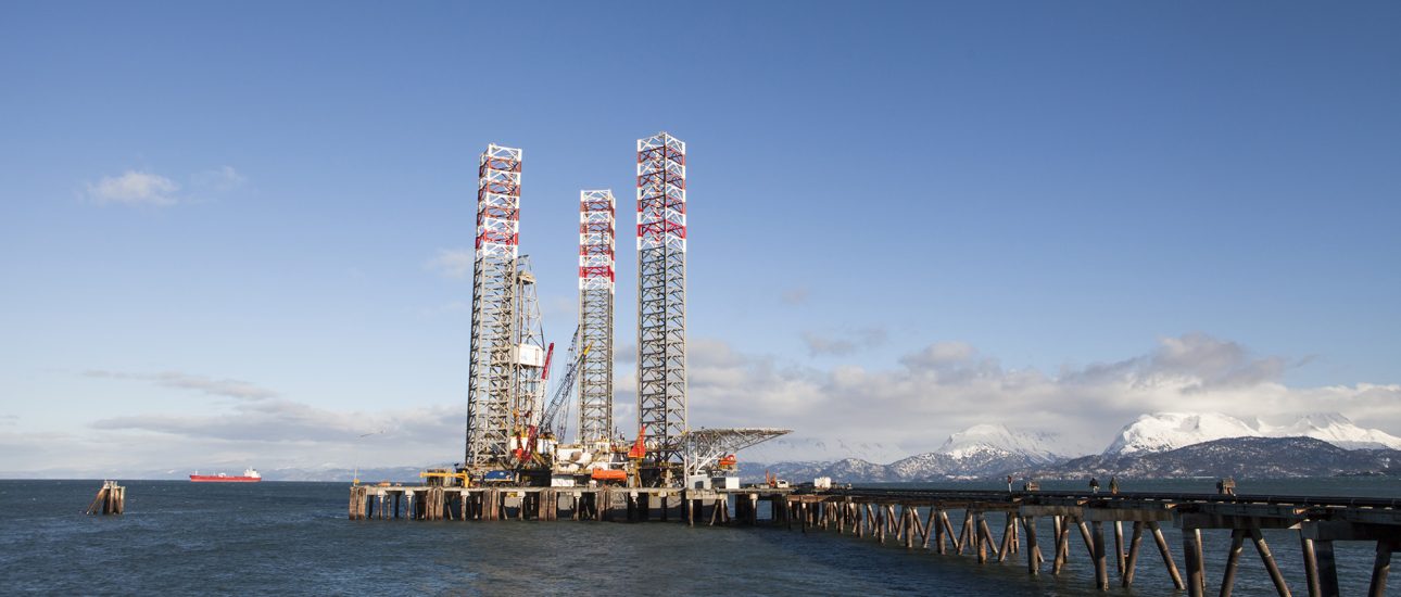 Drilling Rig in Homer Alaska