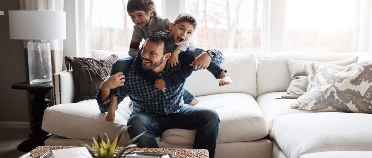 Father Playing with Kids