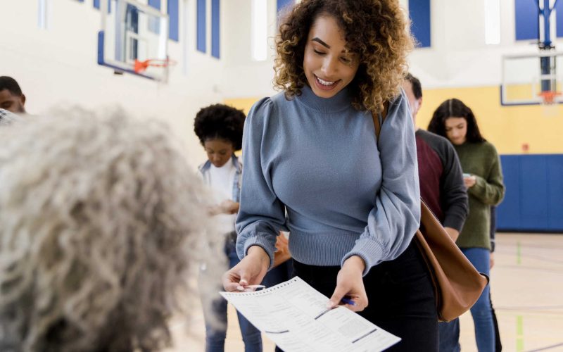 Voting on Election Day