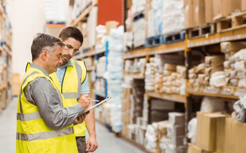 Workers in a warehouse