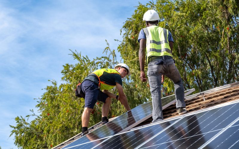 Solar panel installation