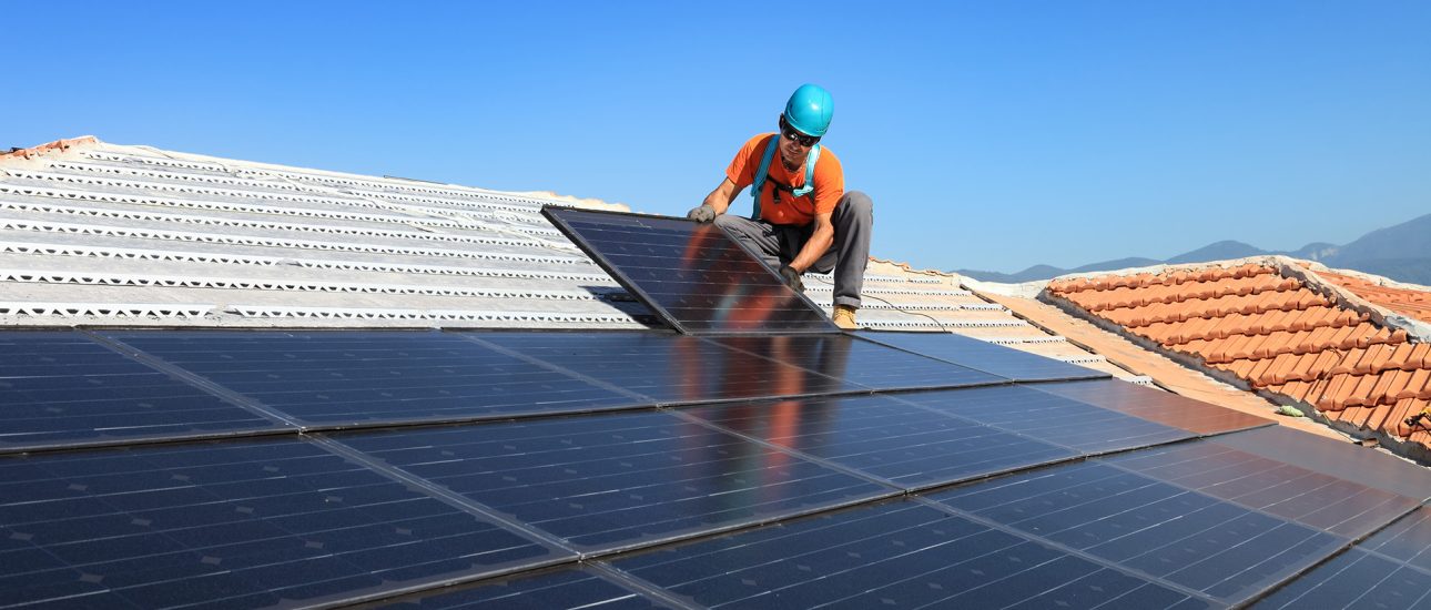 Solar panel installation