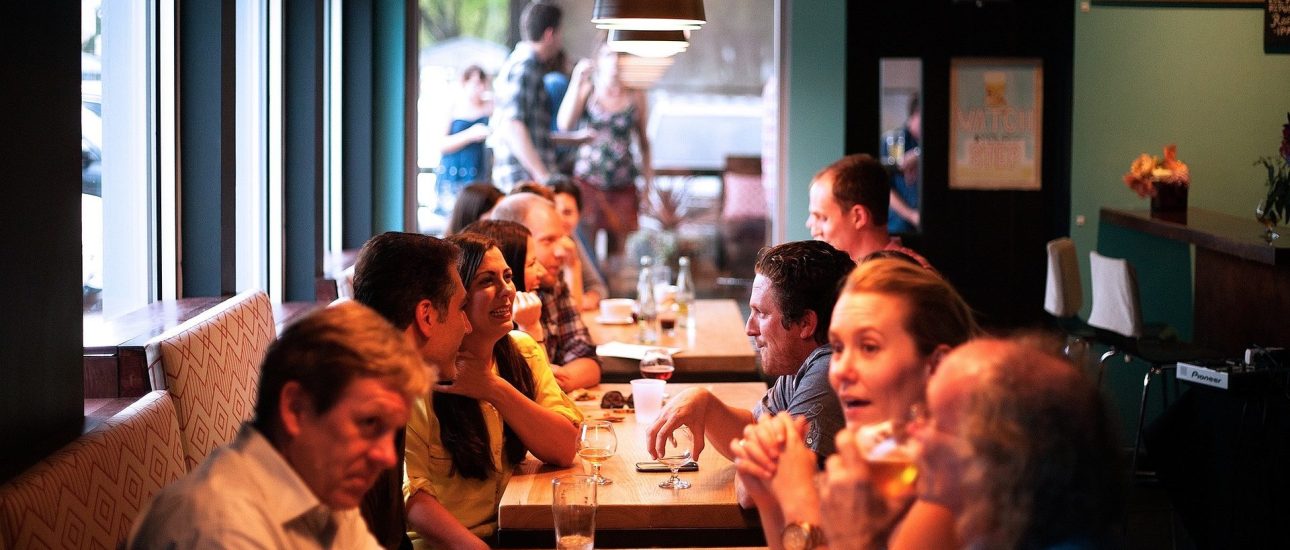 People dining in restaurant