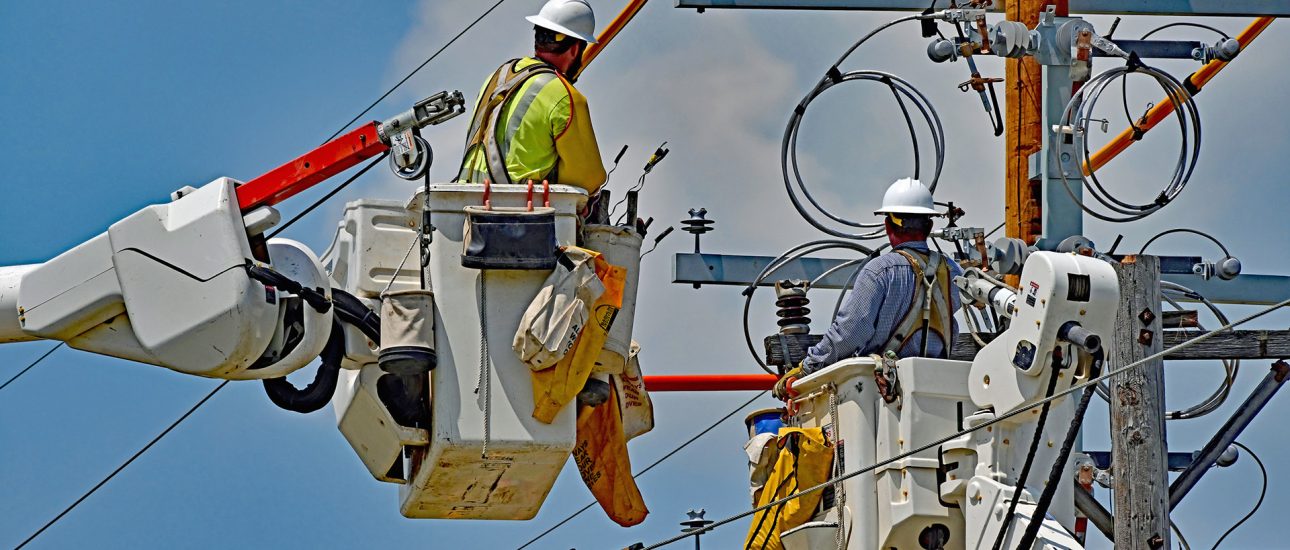 Linemen Working on Transformer